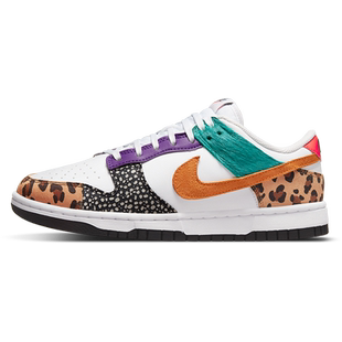 Nike/耐克官方Dunk Low女子彩色拼接鸳鸯复古板鞋DN3866-100
