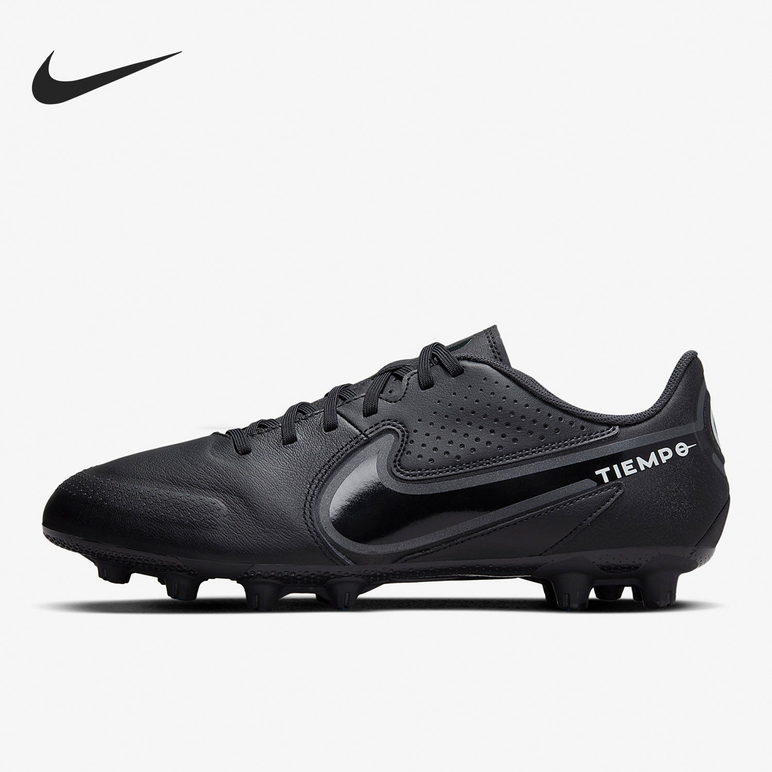 Nike/耐克官方正品TiempoLegend9新款男黑白色足球鞋DB0626-001