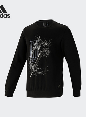 Adidas/阿迪达斯官方正品 WJ CREW LOGO男子圆领针织卫衣FK4483