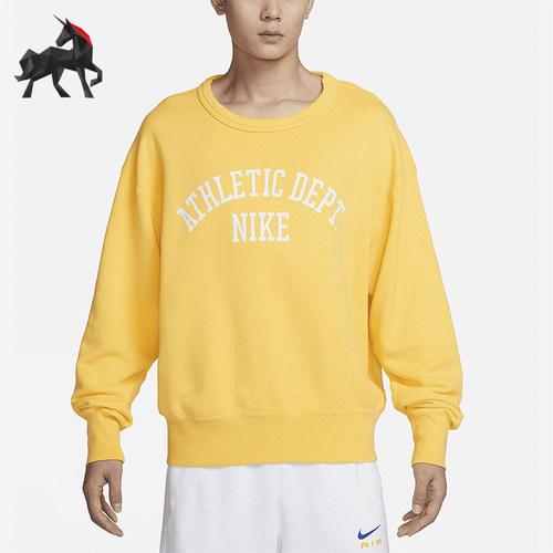 Nike/耐克正品2025冬季款男士耐穿圆领套头印花卫衣DX0026-795