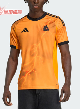 Adidas/阿迪达斯正品2025秋季款男士训练运动足球圆领短袖JJ4187