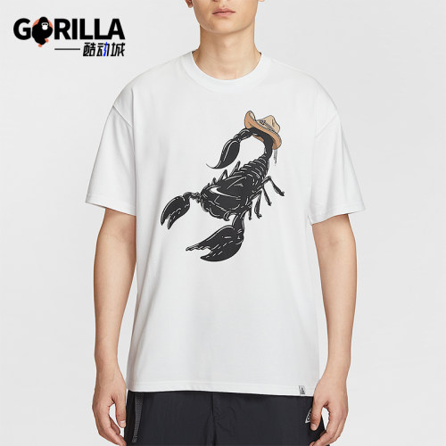 Nike/耐克正品2025夏季款男士休闲宽松户外蝎子短袖HV1291-121