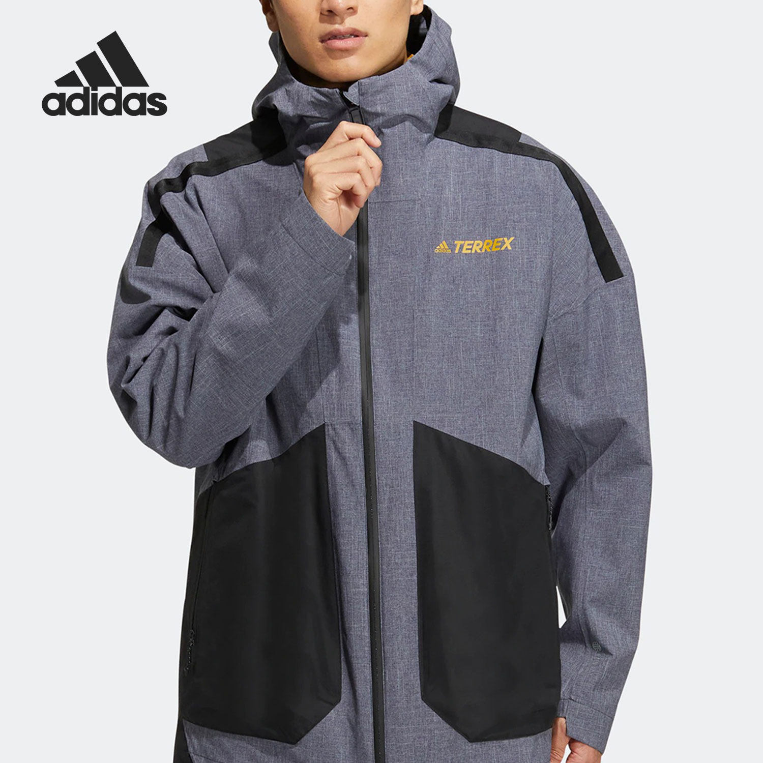 Adidas/阿迪达斯官方正品秋季新款男女运动两件套夹克外套HN新款