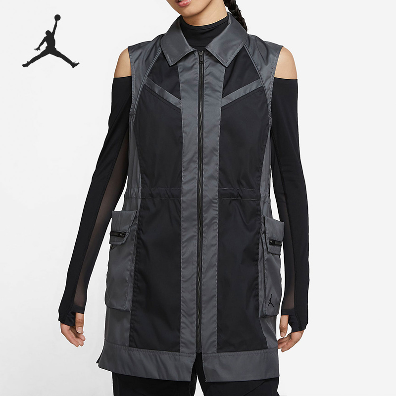 Nike/耐克正品JORDAN秋季女子翻领休闲运动外套 DD7096-010