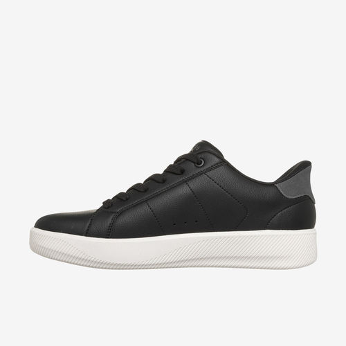 Skechers斯凯奇正品男款Street系列圆头系带低帮板鞋183403-BLK