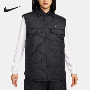 新款 Nike 冬季 010 耐克官方正品 女士保暖舒适运动棉马甲FB8738