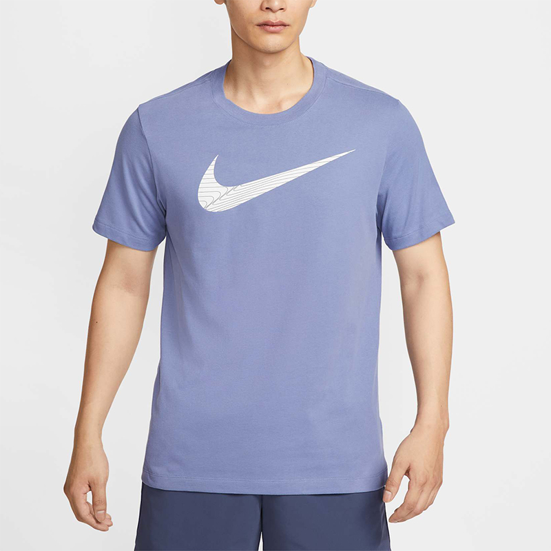 Nike/耐克正品夏季男士运动圆领简约针织透气短袖T恤FJ2465-499