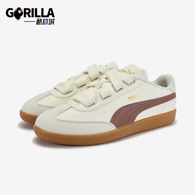 Puma/彪马正品9-T Wide Lace女士耐磨时尚系带轻便板鞋407608-01