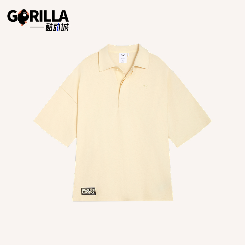 Puma/彪马正品夏季男女廓形徽章轻盈透气短袖Polo衫