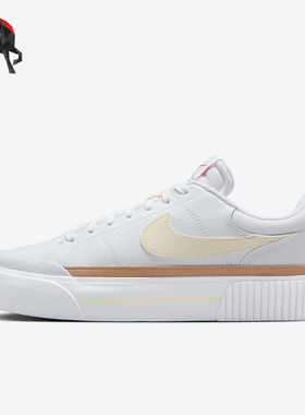Nike/耐克正品Court Legacy Lift女士厚底简约板鞋DM7590-106