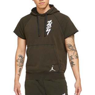 Nike/耐克正品Jordan 当季新款男子休闲短袖连帽卫衣DA9843-010