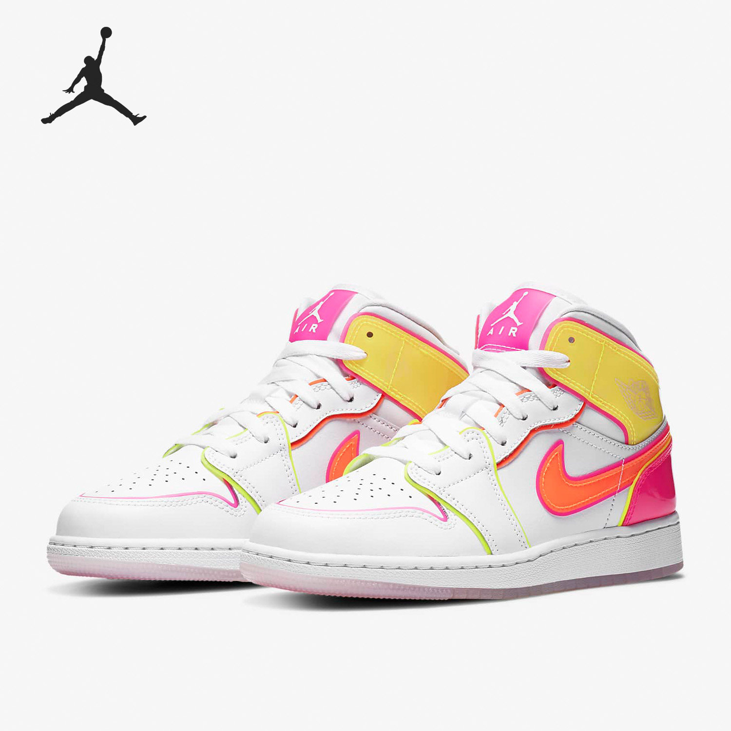 Nike/耐克官方正品 AIR JORDAN 1（GS）大童女子经典运动鞋CV4611