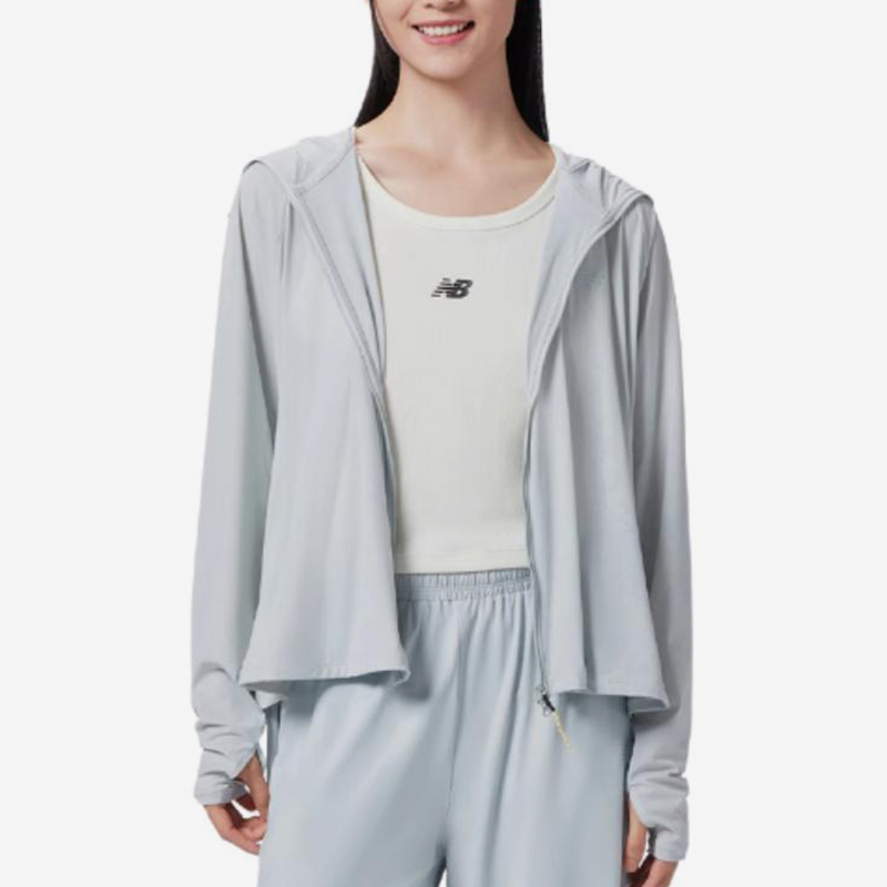 New Balance/NB正品2025新款女子跑步训练夹克外套MDE24222-GR