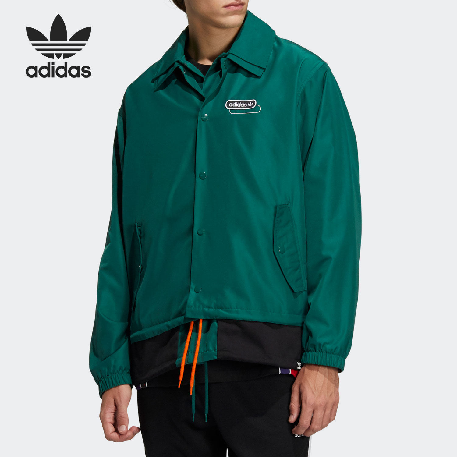 adidas/阿迪达斯官方正品三叶草男子舒适休闲运动夹克外套 hg7905