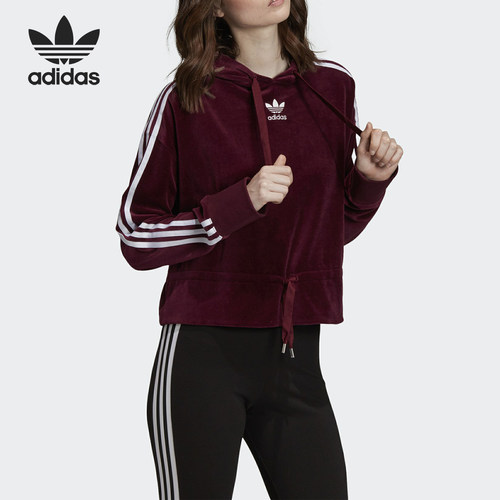 阿迪达斯女士运动连帽卫衣
