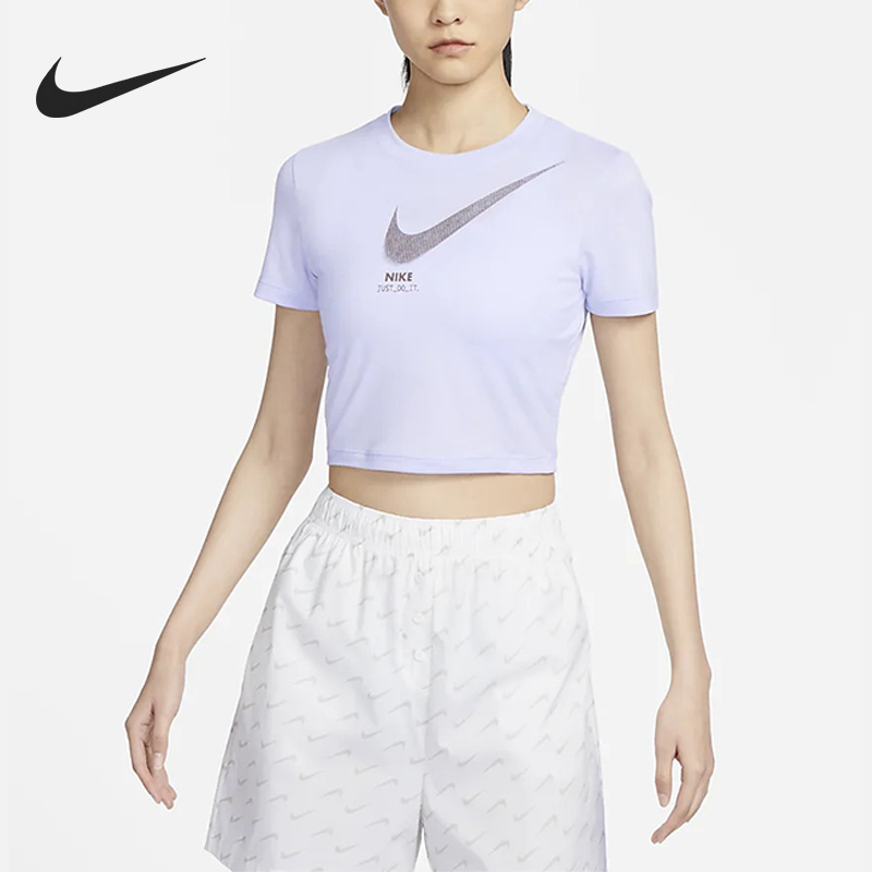 耐克新款女子透气运动修身T恤