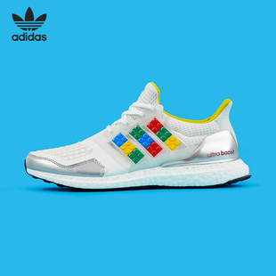 Adidas/阿迪达斯正品 LEGO x adidas乐高积木金属银男跑鞋FY7690