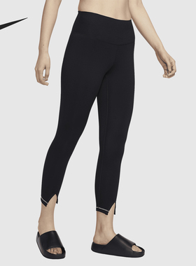 Nike/耐克官方正品新款女士高腰九分修身运动紧身裤FN4972-010