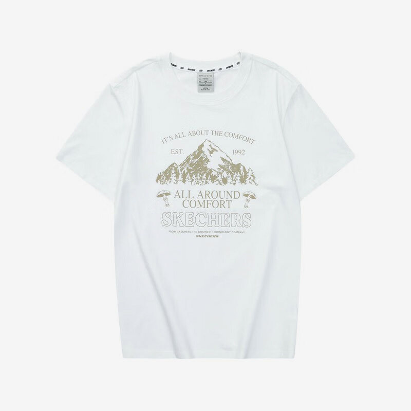 Skechers/斯凯奇正品夏季新款男女休闲针织运动短袖T恤衫,运动服/休闲服装,运动T恤,淘宝优惠券,粉丝福利购,淘宝优惠卷