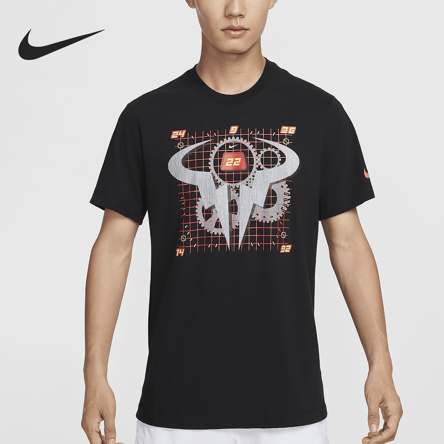 Nike/耐克官方正品Rafa Dri-FIT男士网球运动针织短袖FZ8114-010 - 实物图