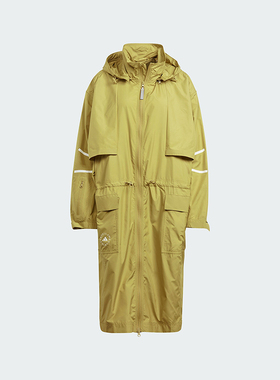 Adidas/阿迪达斯正品SMC女士长款梭织时尚梭织夹克外套IN3622