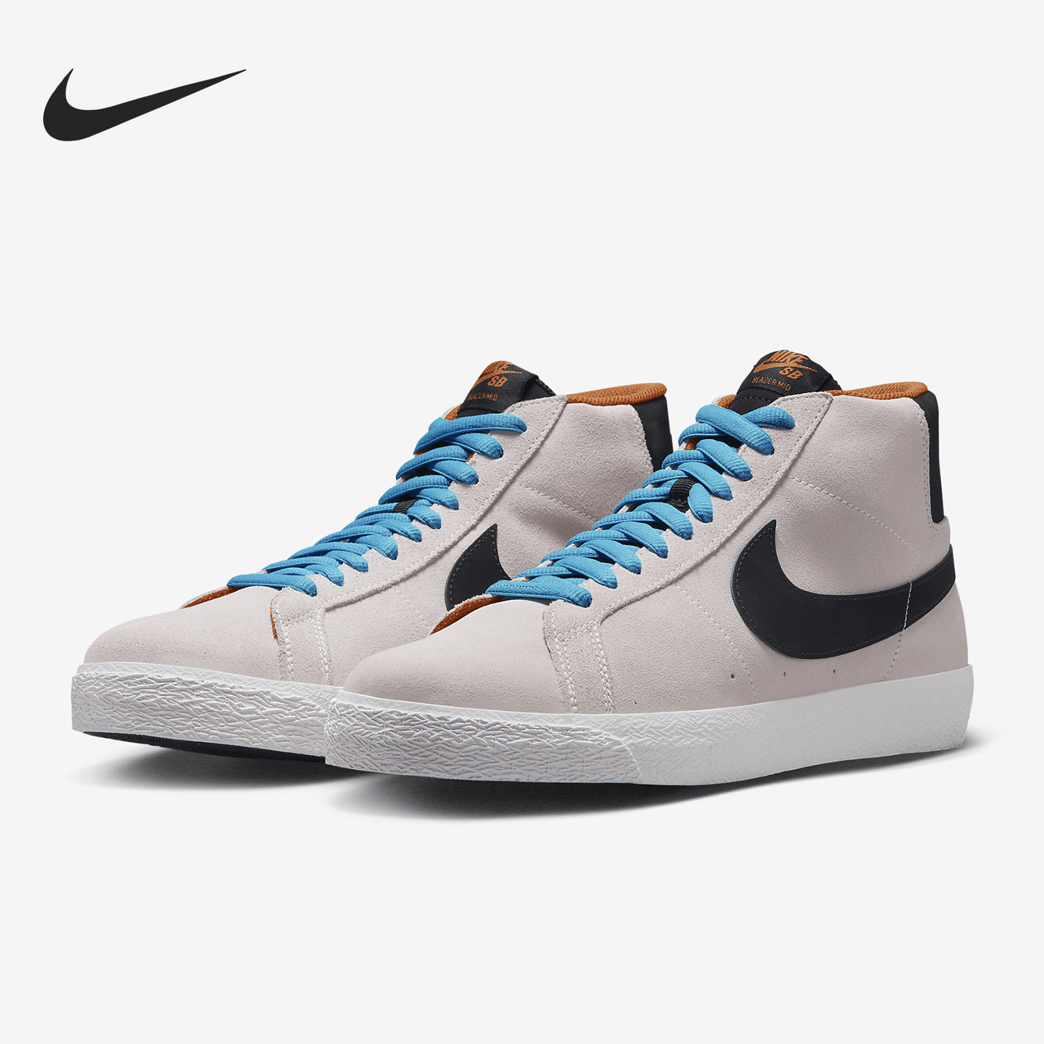 耐克男女复古中帮耐磨运动板鞋