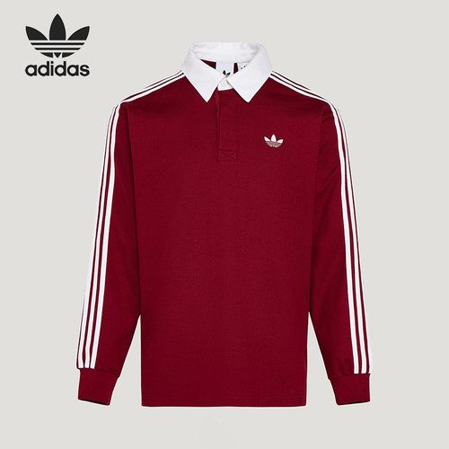 Adidas/阿迪达斯正品三叶草男士宽松经典运动长袖POLO衫KG3905