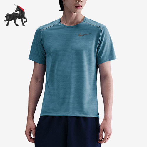 Nike/耐克正品Dri-FIT男士套头运动跑步训练透气短袖AJ7566-464