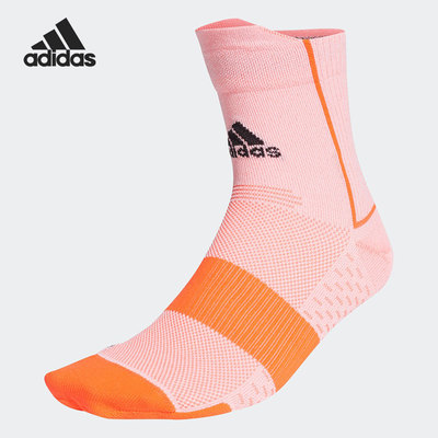 阿迪达斯男女中筒运动跑步袜