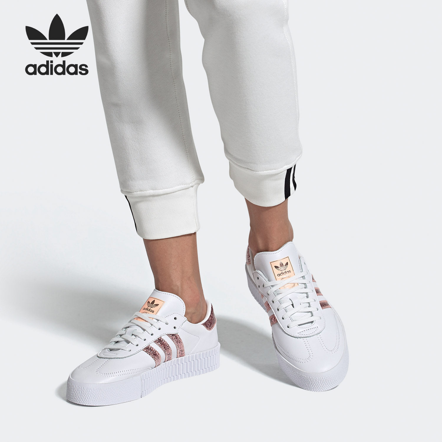 Adidas/阿迪达斯正品 三叶草当季新品女子运动休闲板鞋FU9746,运动鞋new,板鞋,淘宝优惠券,粉丝福利购,淘宝优惠卷