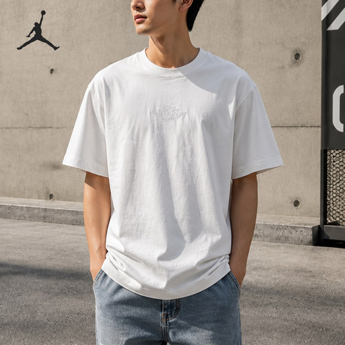 Nike/耐克正品JORDAN男士透气运动休闲简约短袖T恤DX5783-100