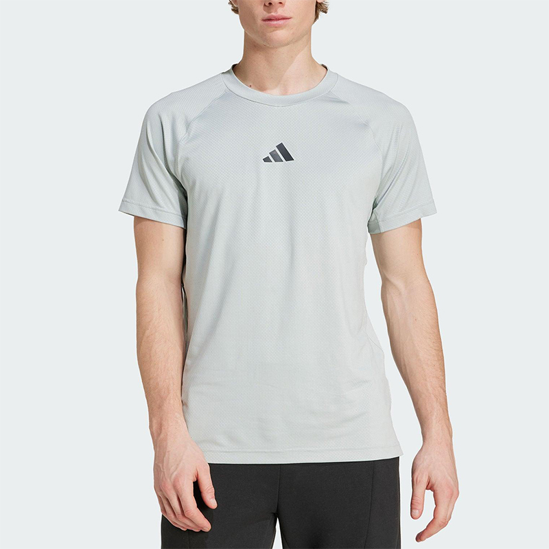 Adidas/阿迪达斯正品夏季男士凉爽透气运动经典健身短袖JY9517