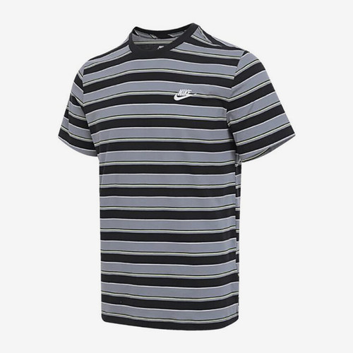 Nike/耐克正品2025夏季款男士条纹透气经典宽松短袖T恤HJ0551-010