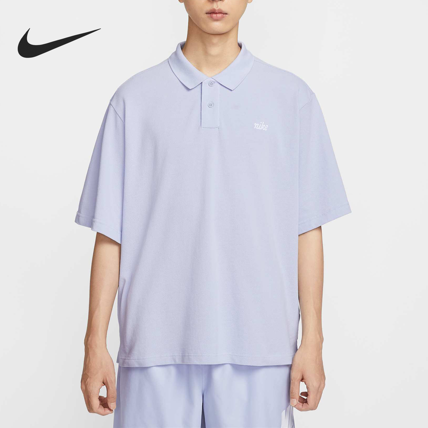 耐克男士宽松刺绣运动POLO衫