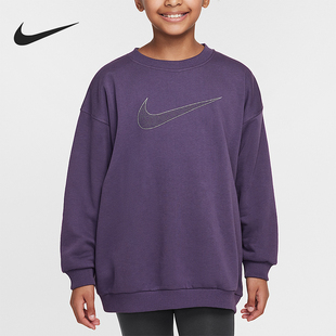 耐克正品 套头日常卫衣HM6527 2025冬季 大童圆领经典 573 款 Nike