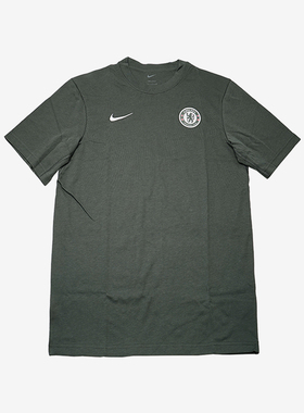 Nike/耐克正品切尔西新款男绿色足球速干经典短袖T恤IB0120-371