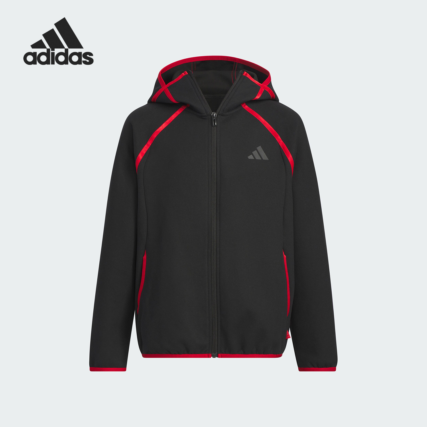 Adidas/阿迪达斯正品秋冬新款大童拼接户外耐穿外套JN4375