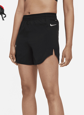 Nike/耐克正品2025秋季款女士松紧腰经典运动透气短裤CZ9577-010