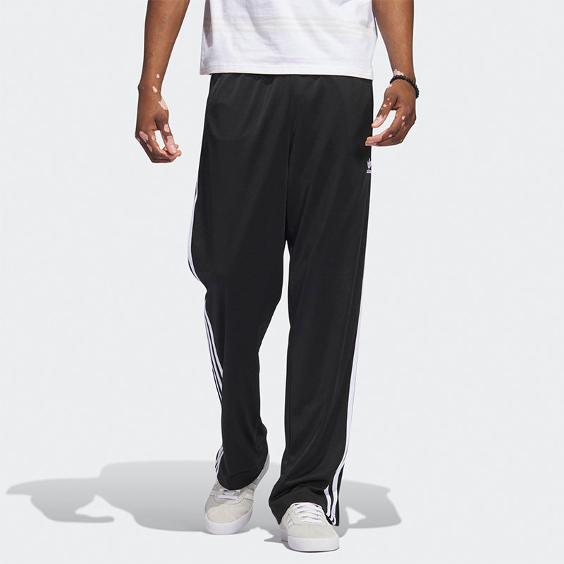 Adidas/阿迪达斯正品三叶草裤脚开叉男子运动长裤IJ7055 - 实物图