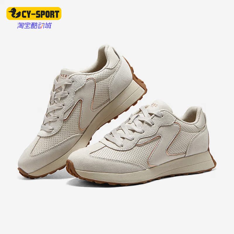 Skechers/斯凯奇正品新款透气复古系带女子运动休闲鞋177151-OFWT