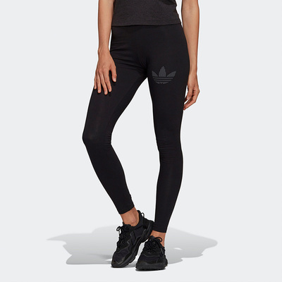 Adidas/阿迪达斯正品三叶草休闲女子时尚潮流紧身运动长裤 H18059