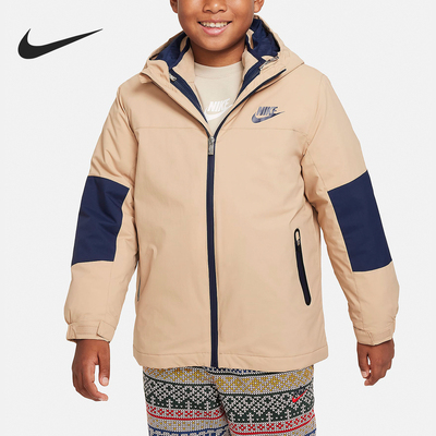 Nike/耐克正品秋冬新款大童加绒三合一连帽外套FV5999-200
