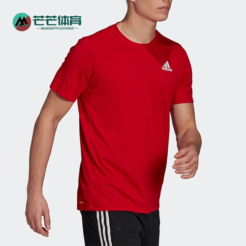 Adidas/阿迪达斯正品2025男士经典透气圆领健身运动短袖T恤GR0516