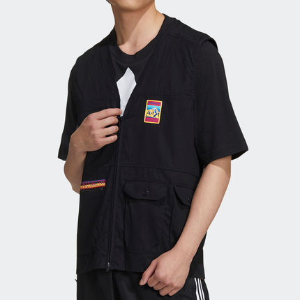 Adidas/阿迪达斯正品 当季新款男子三叶草工装运动休闲马甲GP1112