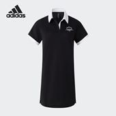POLO领连衣裙JD1154 26夏休闲透气女士短袖 Adidas 阿迪达斯正品