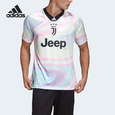 阿迪达斯男士透气比赛短袖球衣
