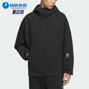 Adidas/阿迪达斯正品FUSTL M SWT HD男士运动连帽宽松外套KC6076