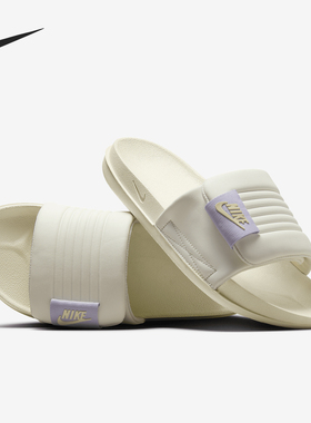Nike/耐克官方正品Offcourt女士透气魔术贴一字拖鞋DV1033-003
