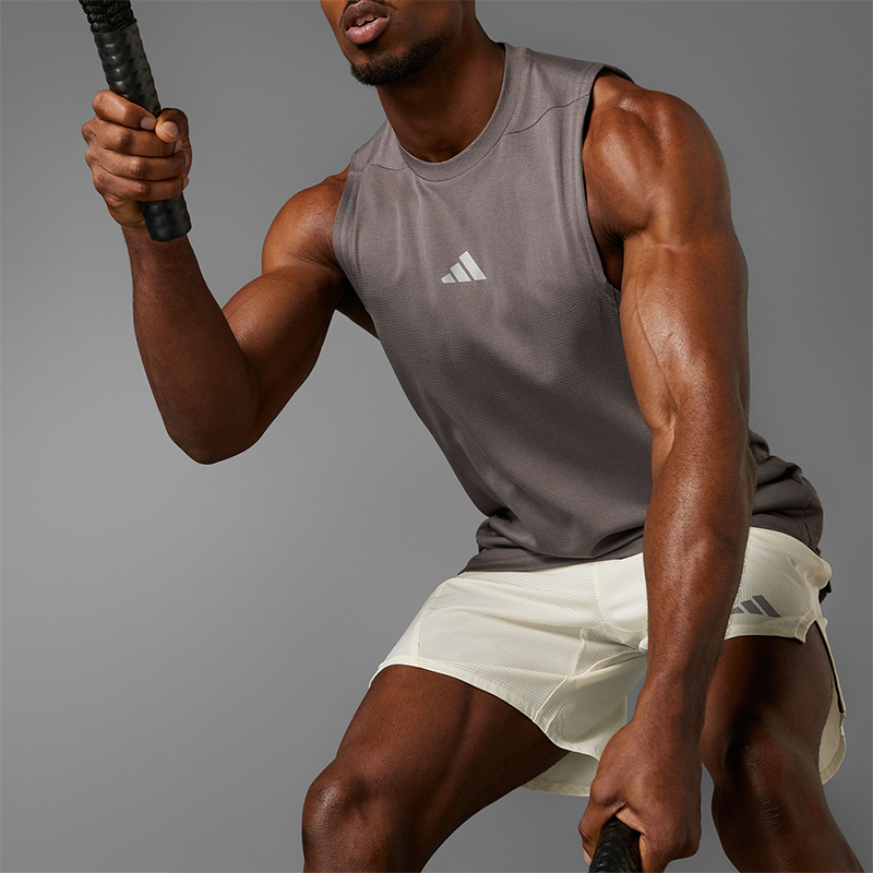 阿迪达斯男士运动健身背心