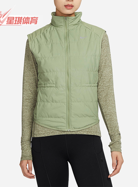 Nike/耐克正品新款女士复古简约拉链透气保暖马甲FB7538-386